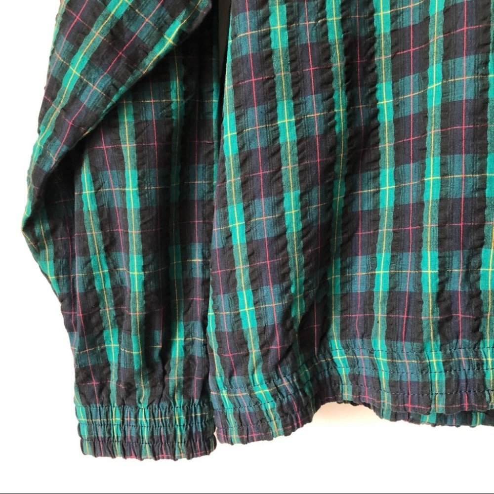 Vintage Orvis Plaid Zip Jacket Matching Pants Suit - Picture 6 of 14